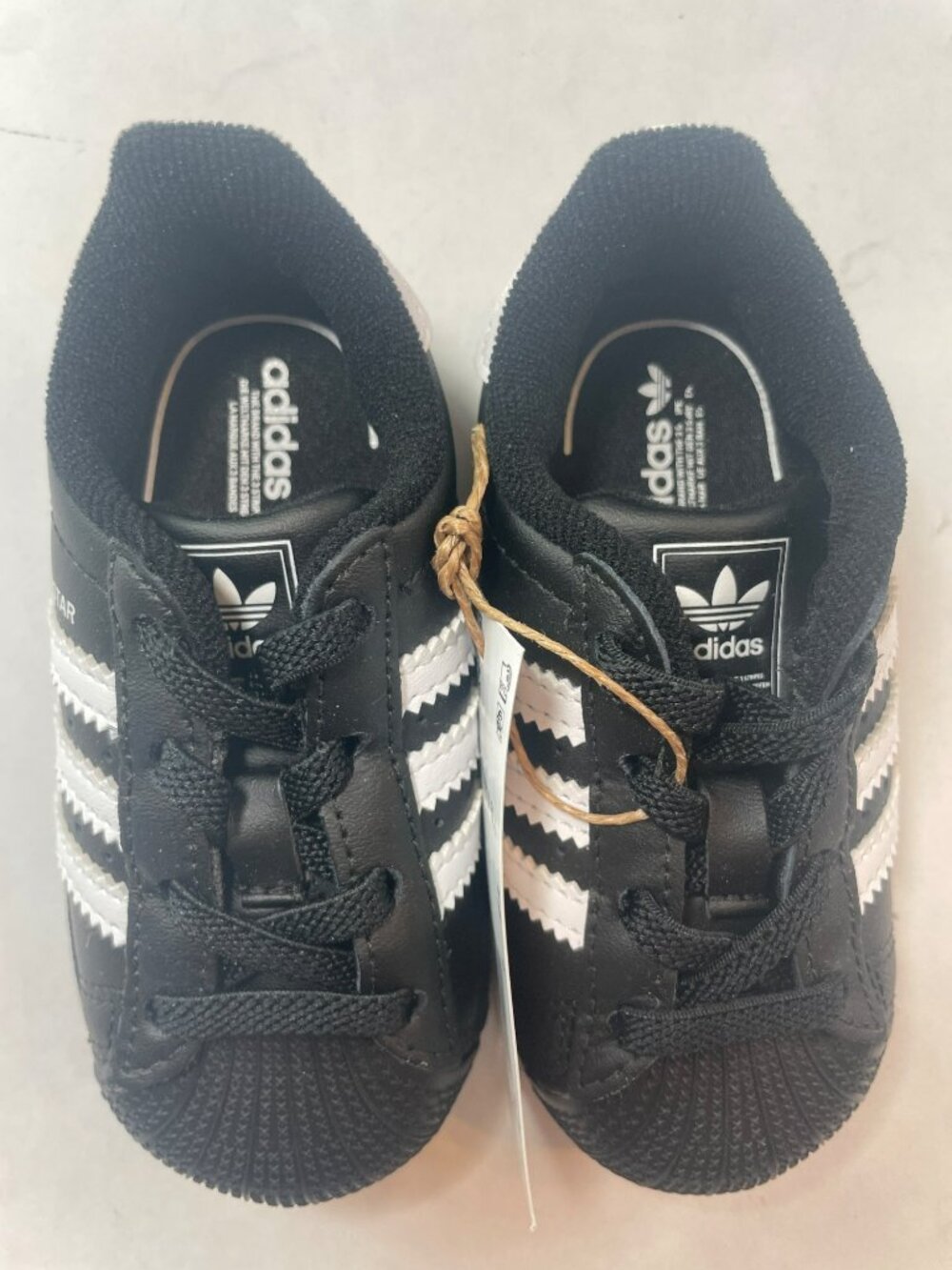 Adidas Originals Superstar II EL I Toddler Shoes Black/White Size 5K NEW IN BOX - Picture 4 of 12